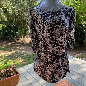 Alfani Ruched Blouse Size M